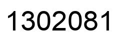 Number 1302081 black image