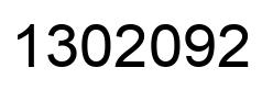 Number 1302092 black image