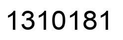Number 1310181 black image