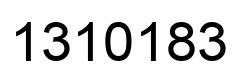 Number 1310183 black image