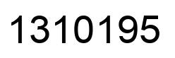 Number 1310195 black image