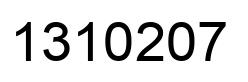 Number 1310207 black image