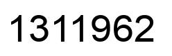 Number 1311962 black image