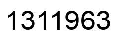 Number 1311963 black image