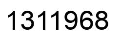 Number 1311968 black image