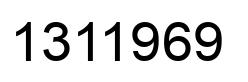 Number 1311969 black image