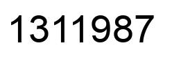 Number 1311987 black image