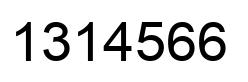 Número 1314566 imagen negro