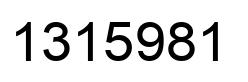 Número 1315981 imagen negro