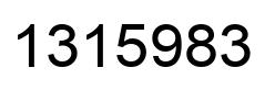 Número 1315983 imagen negro