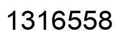 Número 1316558 imagen negro