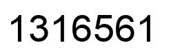 Número 1316561 imagen negro