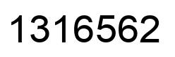 Número 1316562 imagen negro
