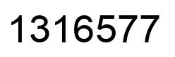 Número 1316577 imagen negro