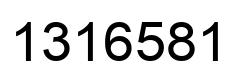 Número 1316581 imagen negro