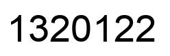 Número 1320122 imagen negro