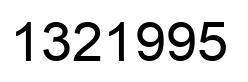 Número 1321995 imagen negro