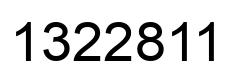 Number 1322811 black image
