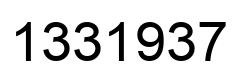 Number 1331937 black image