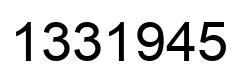 Número 1331945 imagen negro