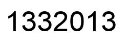 Number 1332013 black image
