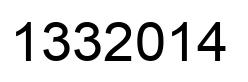 Number 1332014 black image