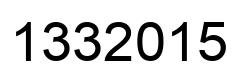 Number 1332015 black image