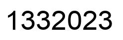 Number 1332023 black image