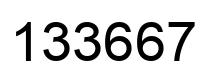 Number 133667 black image