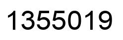 Number 1355019 black image