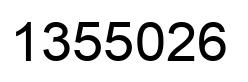 Número 1355026 imagen negro