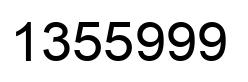 Número 1355999 imagen negro