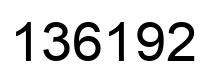 Número 136192 imagen negro