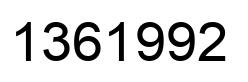 Número 1361992 imagen negro