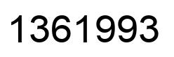 Número 1361993 imagen negro