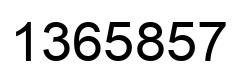 Número 1365857 imagen negro