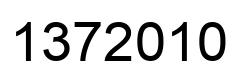 Number 1372010 black image