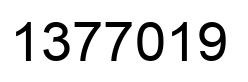 Number 1377019 black image