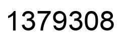 Number 1379308 black image