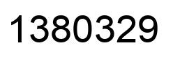 Number 1380329 black image