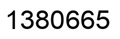 Number 1380665 black image
