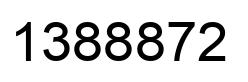 Number 1388872 black image
