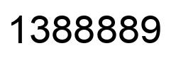 Number 1388889 black image