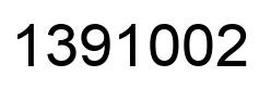 Number 1391002 black image