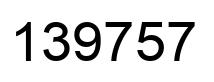 Number 139757 black image