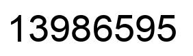 Número 13986595 imagen negro
