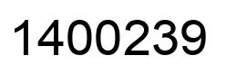 Número 1400239 imagen negro