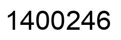 Number 1400246 black image
