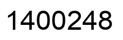 Number 1400248 black image