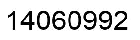 Número 14060992 imagen negro